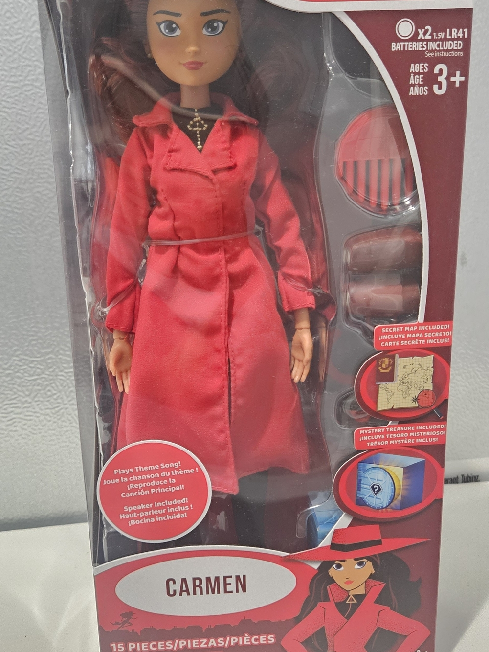 Netflix Carmen Fashion Doll in Red Trench Coat with Accessories